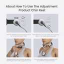 Adjustable Neck Brace with Rotatable Head Support Forward Head Posture Corrector, Ergonomic Cervical Collar for Neck Support, Posture Alignment, and Daily Neck Stretching (White)