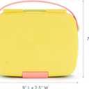 Munchkin Lunch Bento Box for Kids and Toddlers, Includes Stainless Steel Utensils, BPA-Free, 18 Months and Up, Pink/Green/Yellow