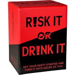 RISK IT OR DRINK IT | Fun Drinking Game for Adults: 150 Hilarious Dares & Risky Questions | Adult Party Games for Block Party, Pregame, College, Girls Night, Bachelorette
