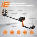 Metal Detector for Adults & Kids, GoGonova Kids Metal Detector, Waterproof Metal Detectors with High Accuracy Lightweight 8" Search Coil, All Metal & Disc Modes for Junior & Youth Gold Detector, Orange