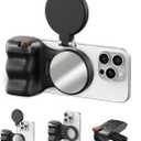TELESIN Fun Shot Magnetic Phone Camera Grip+ C03 Magnetic Selfie Light Creator Kit Compatible with iPhone Magsafe & Android, Bundle Kit for Selfies/Photography/TikTok/Zoom Calls/Video (Black)