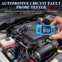 Automotive Circuit Fault Probe Tester, 20A 48V High Precision Current Tester, 2 in 1 Wire Tracer Short Finder, Car Relay Tester with LED Display and Front Light