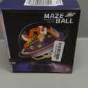 3D Maze Ball Puzzle, 100 Steps Challenge, 5.16 Inch Sphere with Stand, Educational Brain Teaser for Ages 6+