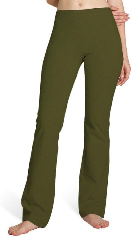 Houmous XXL 35'' Inseam Women's Cotton Bootcut Pants Inner Pocket