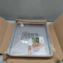 Nordic Ware Naturals Half Sheet Set - USA Made Aluminum Commercial Quality Sheet Pan for Baking or Roasting, Encapsulated Galvanized Steel Rim Prevents Warping, 2pk Half + Lid