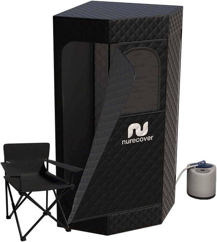 Tropic Home Steam Sauna  Portable Full-Body Steam Sauna with Smart Steam Device, Foldable Chair, and Sweat Mat, Ideal for Home, Patio, and Balcony