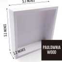 2 x Funny Easter Bunny Wooden Box Sign, "He Sees You When You're Pooping" Bathroom Decor Farmhouse Home Shelf Table Desk Decor, Wood Block Plaque Easter Decorations Gift