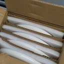 Famiware Milkyway Plates and Bowls Set, 12 Pieces Dinnerware Sets, Dishes Set for 4, White