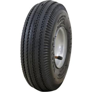 Marathon 20011 Pneumatic 4.10/3.50-4 Tire and Wheel Assembly, Replacement Hand Truck and Utility Tire