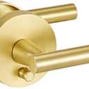 Lethato Brushed Gold Door Handles Interior, Gold Interior Door Handle, Heavy Duty Interior Bedroom/Bathroom Lever Door Handle Interior(1 Pack)