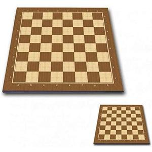 Professional Tournament Chess Boards 5P (2.1" (54 mm) Square, Brown)