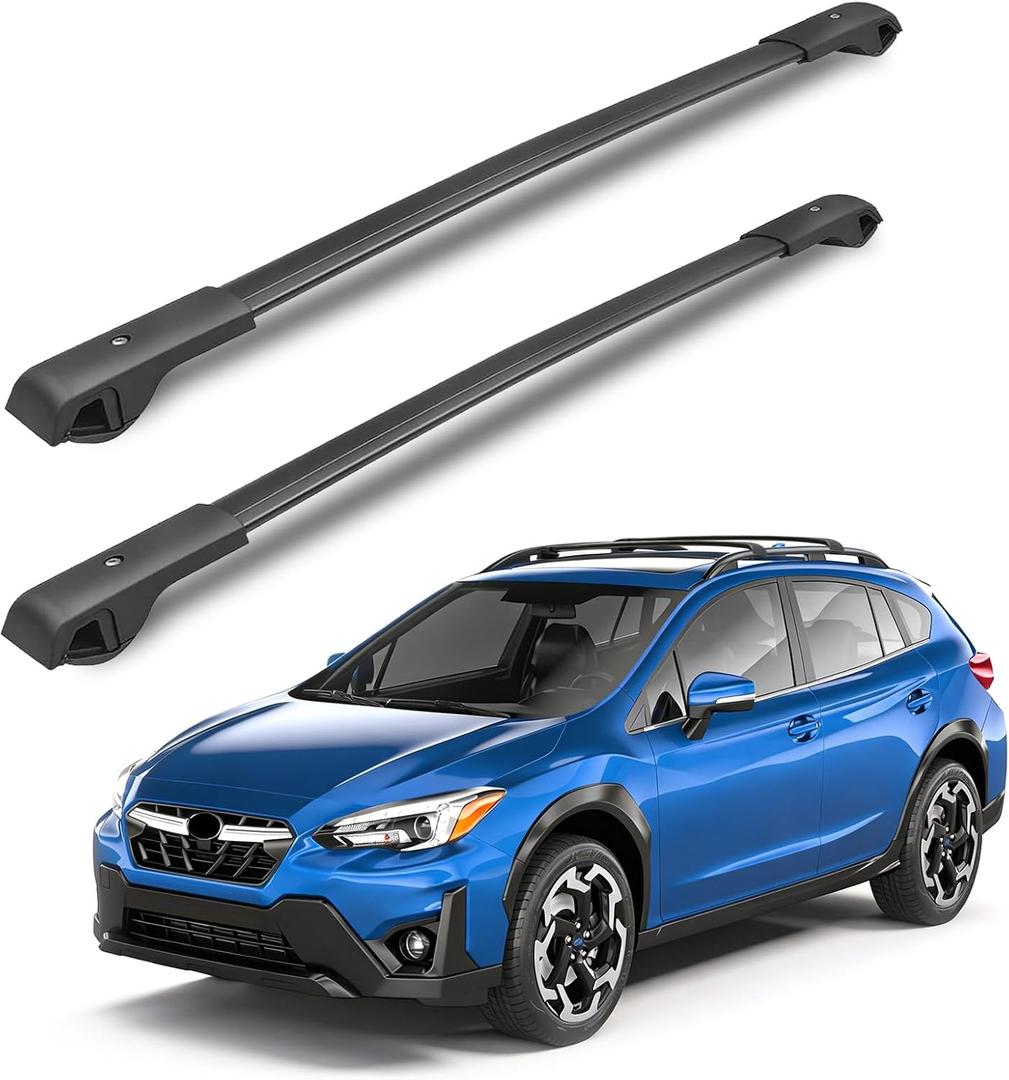 Roof Rack Cross Bars Compatible with Subaru VX Crosstrek 2018-2023/Impreza 2017-2023, 150lbs Aluminum Crossbars Rails Cargo Rooftop Bike Snowboard Skiboard