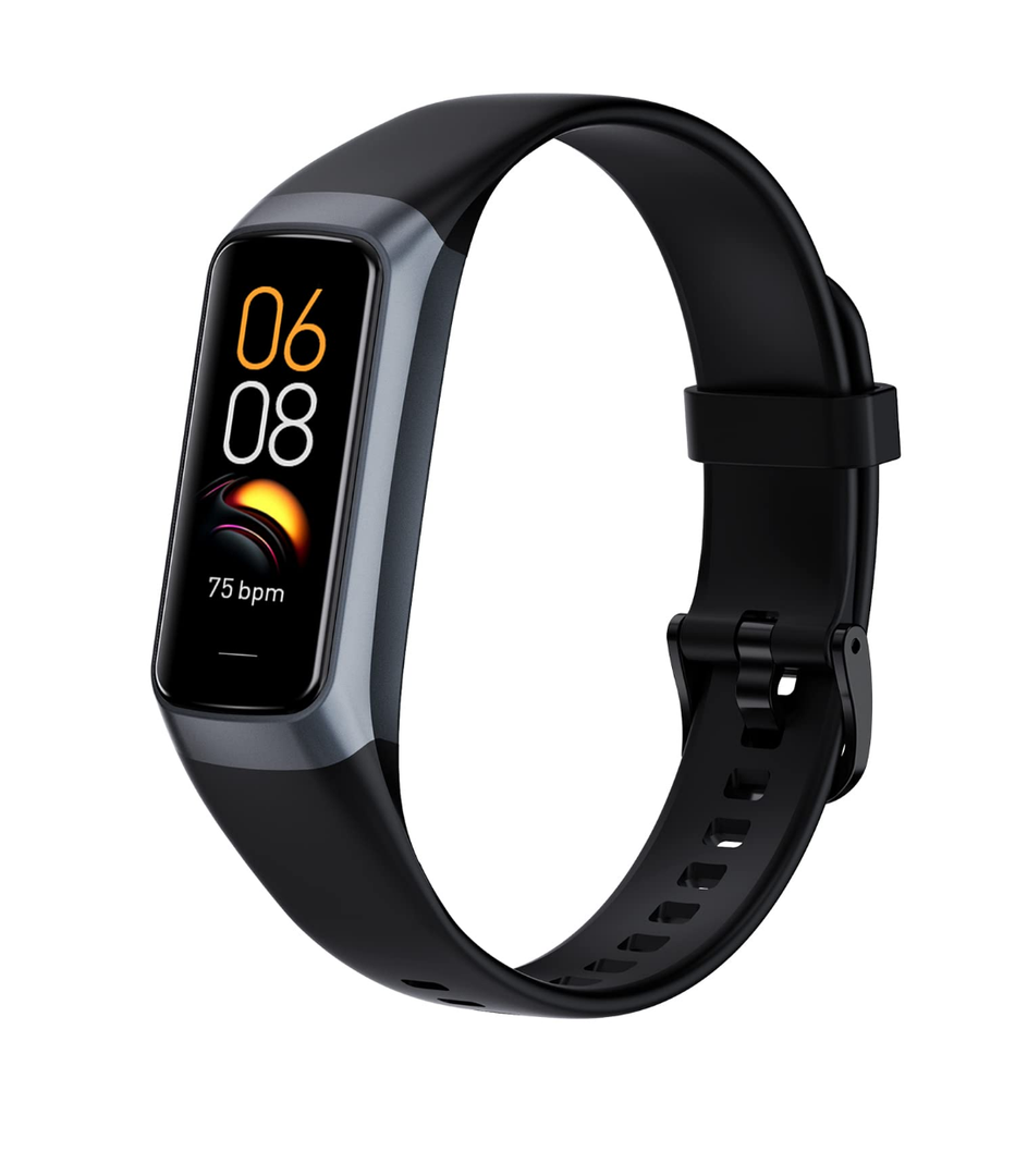 Fitness Tracker with 24/7 Heart Rate Blood Oxygen Sleep Monitor,Activity Tracker with 1.1" AMOLED Touch Color Screen, Multiple Sport Modes Step Counter,IP68 Waterproof for Women Men