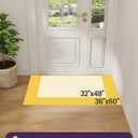 DEXI Door Mat Indoor Entrance 32x48, Entryway Doormats, Light Grey