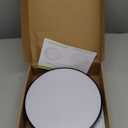 HOREVO 24W LED Ceiling Lamp Black Flush Mount Ceiling Light Fixture with Bluetooth Speaker with Remote Control,RGB Color Changing Light for Bedroom,Living Room,Kid's Rooms,Kitchen.(Need Wired)