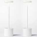 SAKRINGT 2 Pack Cordless Table Lamp Rechargeable,5000mAh Battery Operated Portable LED Table Light,Dimming Desk Lamp for Patio/Restaurant/Outdoor