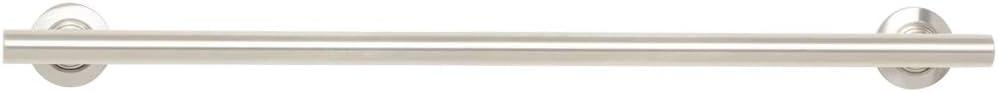Seachrome 36-inch Coronado Designer Straight Bathroom Shower Grab Bar, Satin Stainless Steel, Brushed Nickel