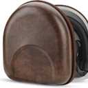 Geekria Shield Headphones Case Compatible with Marshall Major II/III/IV/V, Mid ANC, Replacement Hard Shell Travel Carrying Bag with Cable Storage (Brown)