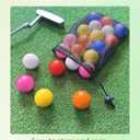 24 Pack Foam Golf Practice Balls,Practice Golf Balls for Backyard,Realistic Feel and Limited Flight Soft Golf Balls for Indoor or Outdoor Training