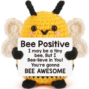 Bee Positive Cute Graduation Gifts 2026 for Teens Girl Boy, Kindergarten Preschool College High School Graduation Gift for Her Him, Fathers Day for Dad Birthday Gifts Men Women Teacher Nurse Week