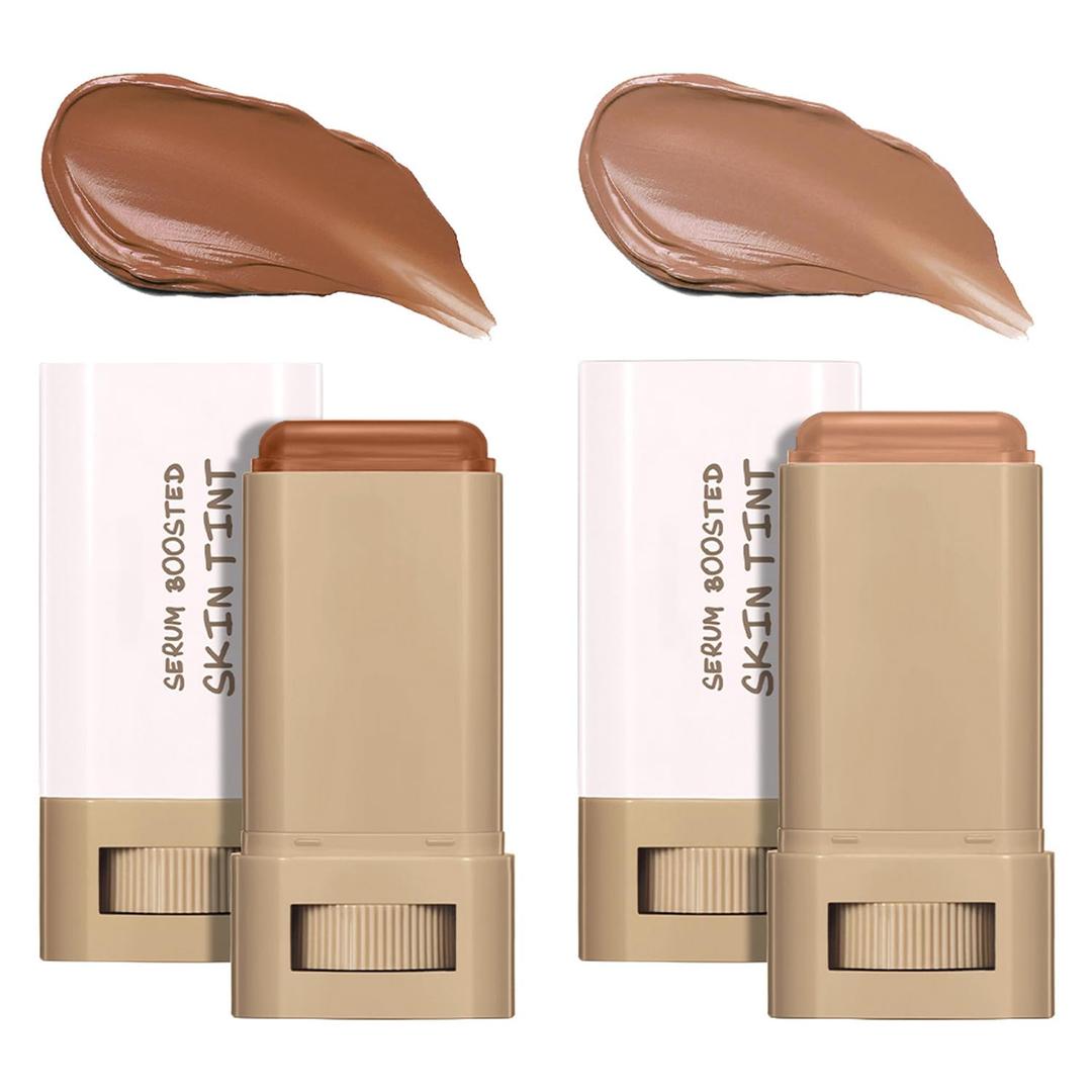 Skin Tint, Beauty Balm Serum Boosted Skin Tint, Foundation Stick, Skin Tint with SPF, Tinted Moisturizer, Concealer Stick, Full Coverage Foundation, Face Makeup, Foundation Makeup, Dewy Finish (#0306)