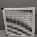 Fits 14x14 and 14x14 Duct Opening | Return Air Floor Grille by Handua | Walkable Vent Cover Grill for Floor | White | Heavy Duty Fixed Blades | Outer Dimensions: 15.75"W X 15.75"H