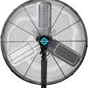 Tornado 24 Inch Pro Series High Velocity Oscillating Wall Mount Fan For Commercial, Industrial Use 3 Speed 7200 CFM 6.6 FT Cord UL Safety Listed