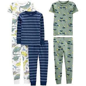 Simple Joys by Carter's Girls 6-piece Snug Fit Cotton Pajama Set 3T
