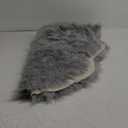 Faux Fur Rug for Bedroom, Gray Fluffy Rug Soft Sheepskin Runner Rug Sofa Couch Seat Cushion, 2x6ft Grey Plush Area Rug Shag Rugs Floor Carpets for Nursery Bedside, Cute Shaggy Fuzzy Home Decor