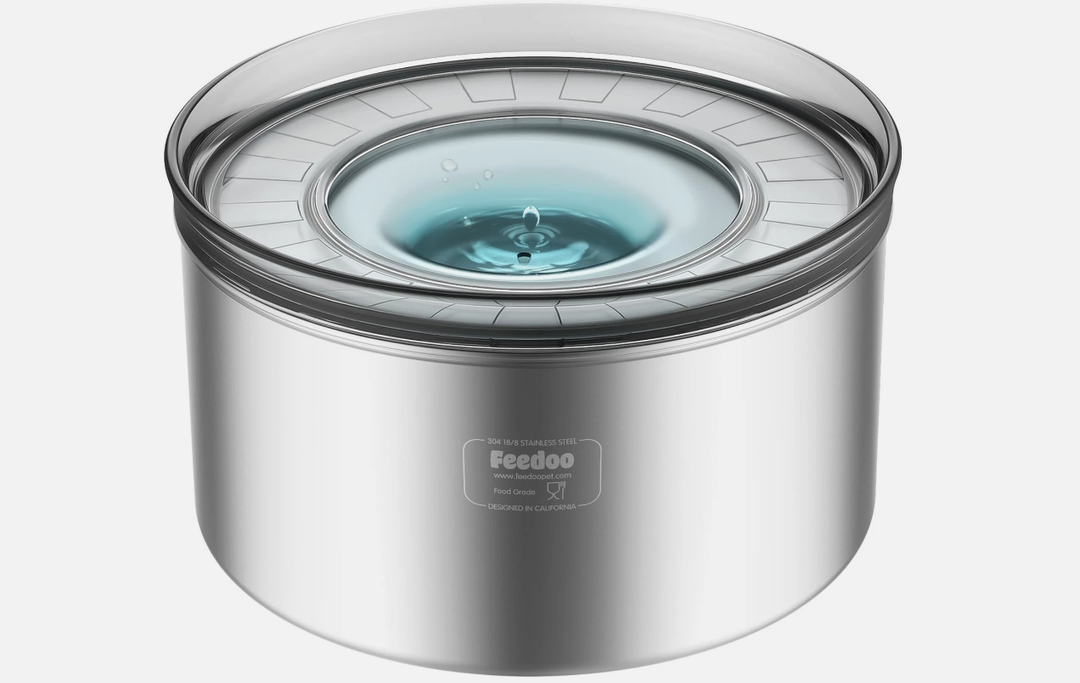 1Gallon Dog Water Bowl, 3.8L No Spill Water Bowl for Dogs, Stainless Steel