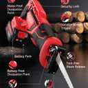 Cordless Reciprocating Saw 21V Brushless Motor with 2x4.0Ah Batteries, 3500 SPM High-Speed Cutting, 8 Premium Blades for Wood, Metal, PVC Pipe, Lightweight & Professional Power Tool