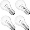 75 Watt Incandescent Light Bulbs, A19 75 WATT Incandescent Bulb Shatter Resistant Rough Service Light Bulb 75 WATTS A19 Shape (4PACK)