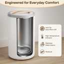 20L Luxury Towel Warmer for Bathroom, Dual Heat, 30/60/90 Min Presets, Stainless Steel Interior, Tip-Over Auto Shut-Off, Includes 12 Fragrance Discs, Perfect Spa Gift for Home