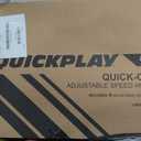 QUICKPLAY PRO Quick-Click Adjustable Speed Hurdles, Set of 6 | 3 Heights in One (6", 9", 12") | All-in-One Agility & Plyometric Training Hurdles | Patented, Portable & Durable