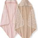 Hooded Towels, Absorbent Knit Terry, Super Soft Single Ply, 100% Organic Cotton