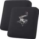 hyha Waterproof Couch Cushion Covers, Stretch Sofa Couch Seat Slipcover for Dog Washable, Non-Slip Waterproof Outdoor Cushion Covers for Patio Furniture Replacement (2 Pieces, Black)