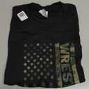 Wrestling American Flag Camo Wrestler T-Shirt, Black, M