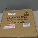 Flameless LED Candles with Timer 5 Pc Flickering Flameless Candles for Romantic Ambiance and Home Decoration Stable Acrylic Shell,with Embedded Star StringBattery Operated CandlesRed