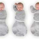 SwaddleDesigns 6-Way Omni Swaddle Sack Arms Up Swaddle for Newborn, More Options to Calm Startle Reflex, Improves Sleep S