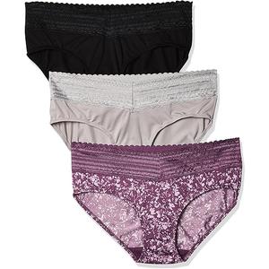 Warner's womens Blissful Benefits No Muffin 3 Pack Hipster Panties (X-Large)