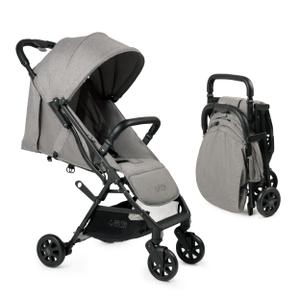 Lightweight Travel Stroller for Baby & Toddlers - Easy Fold & Compact Stroller with Canopy, Storage Basket, Multi-Position Recline & Convenient One-Hand Fold (Grey)