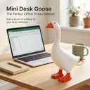 Desk Goose 7 inches Mini Porch Goose Desk Duck Decor Funny Gift for Friend Family Colleague Schoolmate
