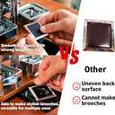 2x2in Magnet Maker Machine Square for Family Activities Souvenir Collection | Square - Creates 200 magnets quickly - Sturdy - quality materials - Ergonomic - easy to use, Magnet Maker Kit