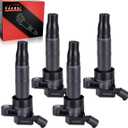 FAERSI Set of 4 Ignition Coils Pack Replacement for 2009 2010 2011 2012 2013 2014 2015 2016 Kia Sorento Forte Optima Sportage Hyundai Sonata Santa Fe Genesis Coupe 2.4 2.0 L4 Replace OE# UF611 C1667