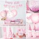 Moukeren 244 Pcs Sweet 16 Birthday Party Supplies Coquette Pink Bow 16th Birthday Decoration Include Bow Plates Napkins Cups Banner Tablecloth Cake Topper Balloons Theme Tableware for 16th Girls