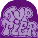 Y2K Beanie Top Tier Letter Print-Winter Knitted Hat Cool Grunge Style for Warmth for Men Women