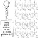 Huquary Funny Office Gift for Coworkers Sarcastic Negative Keychains Employees Appreciation Gift for Appreciation Office