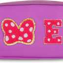 Initial Letter Mouse Bow Fanny Pack, Cute Christmas Birthday Gifts for Girl Daughter Women Waterproof Crossbody Bag for Girls, Personalized Belt Bag for Park Travel, E