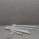 HOSKO Window Curtain Rod - 1 Inch Curtain Rods for Window 30-60 Inches - Including Two Mounting Brackets White