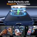 2 x Magnetic for iPhone 11 Phone Case-Compatible with MagSafe-Slim Translucent Matte-Military Grade Drop Protection Phone Case for iPhone 11 6.1",Translucent Blue